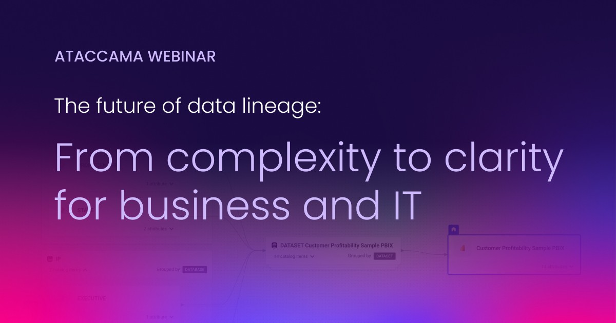 The future of data lineage: From complexity to clarity for business and IT