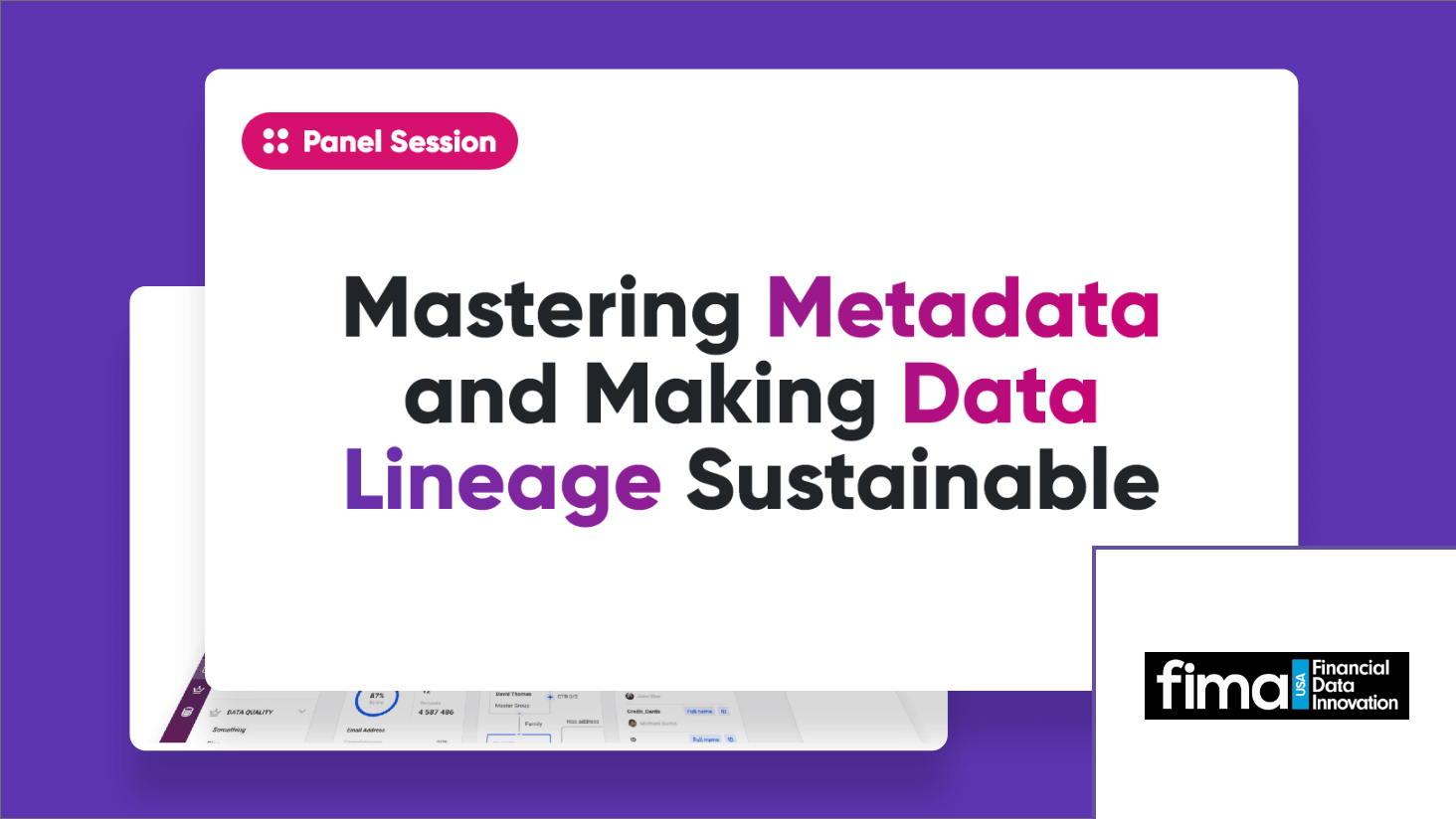 Mastering Metadata and Making Data Lineage Sustainable